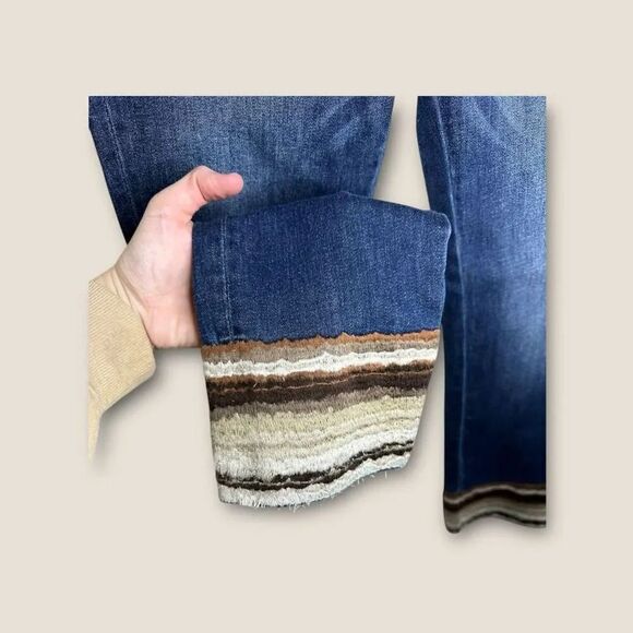 Driftwood Collette Straight Leg Embroidered Crop Size 27 NWOT - Picture 7 of 9